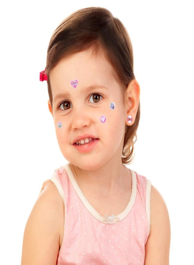 koutey 30 Pairs Butterfly Stick on Earrings - Kids Unicorn Rainbow Stick on Earrings for Little Girls 4-6 Sticker Earring Self-Adhesive Gem Press on Earring (Butterfly-01) - Image 5